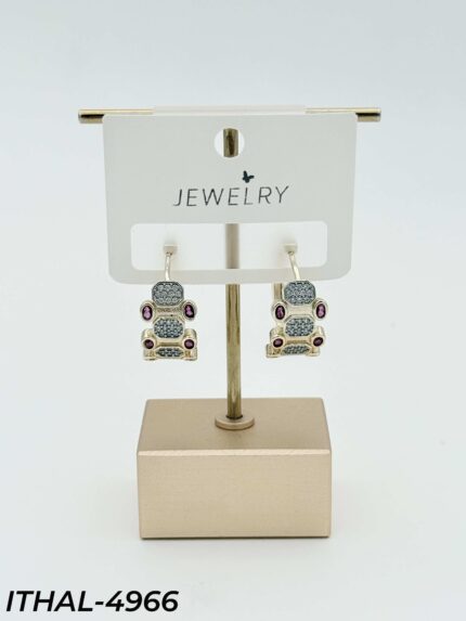 14K Zircon Earrings // ITHAL-4966