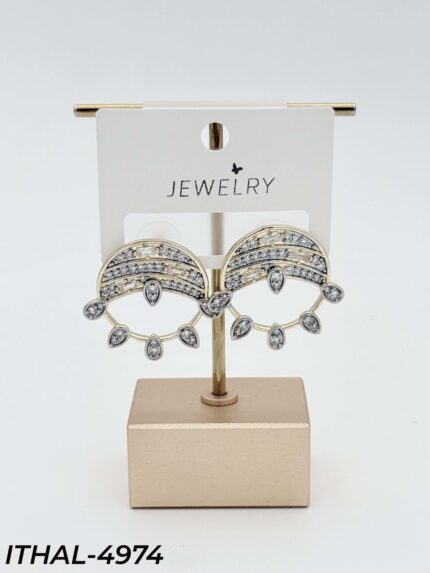 14K Zircon Earrings // ITHAL-4974