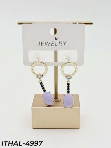 14K Zircon Earrings // ITHAL-4997