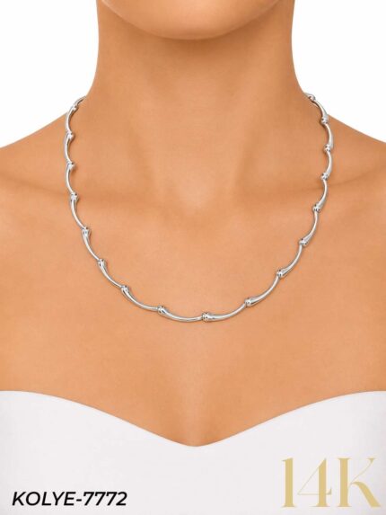 Bottega Model Silver Necklace // Necklace-7772