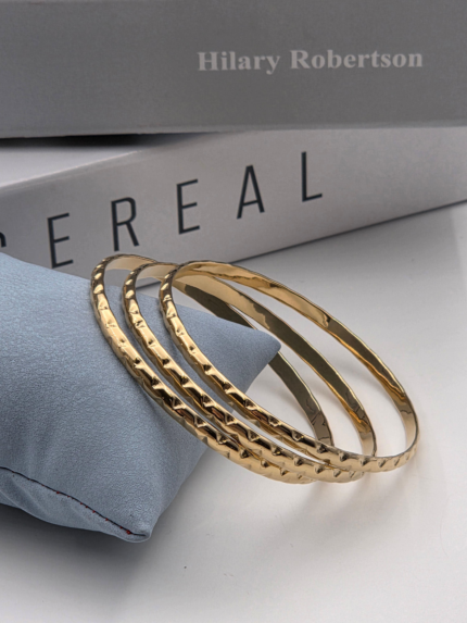 Steel Bangle, Size 6.5 (Sold in sets of 3) // KELEPCE-3920