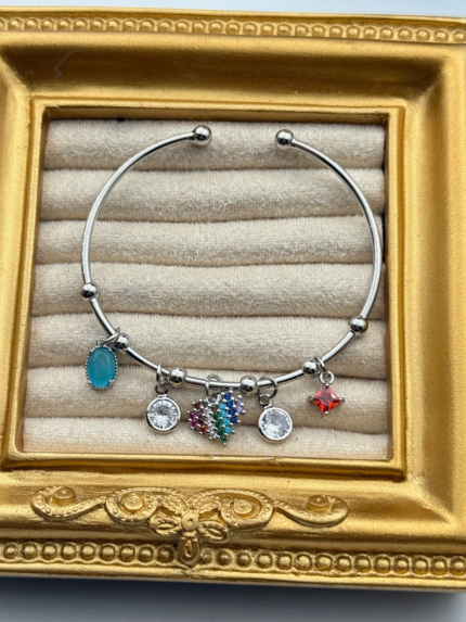 Steel Charm Bracelet // WRIST-6105