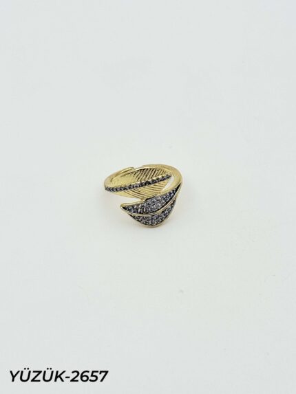 Steel Two-Tone Ring (Adjustable) // Ring-2657