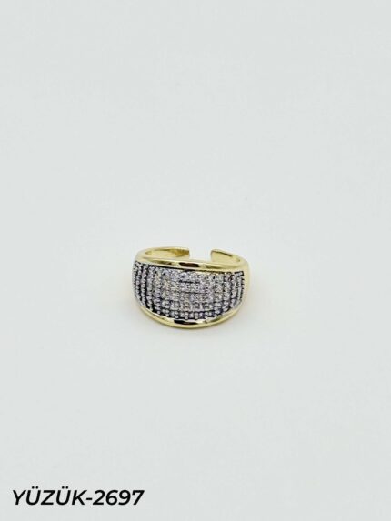 Steel Two-Tone Ring (Adjustable) // Ring-2697