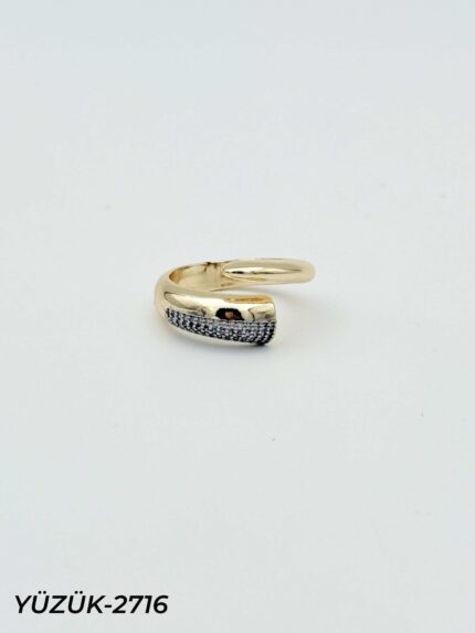 Steel Two-Tone Ring (Adjustable) // Ring-2716