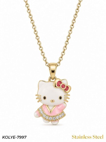 Steel Hello Necklace 45 cm // Necklace-7997