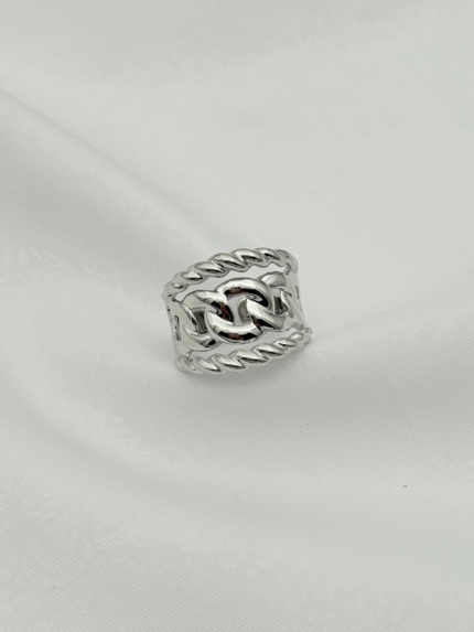 Steel Vintage Ring (Adjustable) // Ring-2390