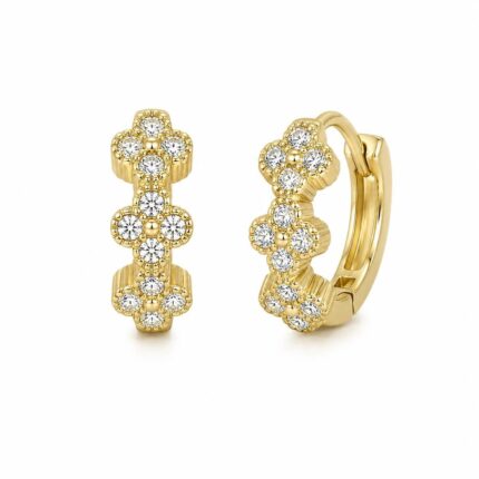Steel Clover Model Earrings // Earrings-4546