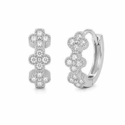 Steel Clover Model Earrings // Earrings-4547
