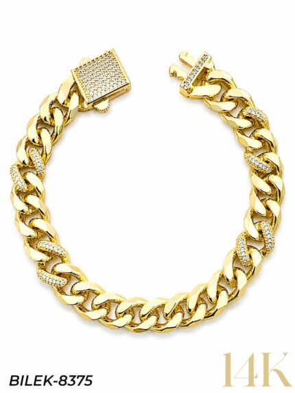 Zircon Sıra Stone Gourmet Bracelet // WRIST-8375
